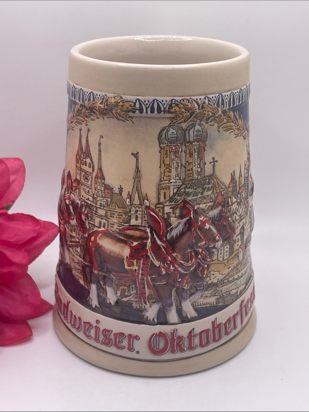 1993 Budweiser Oktoberfest Collector Series Beer Stein